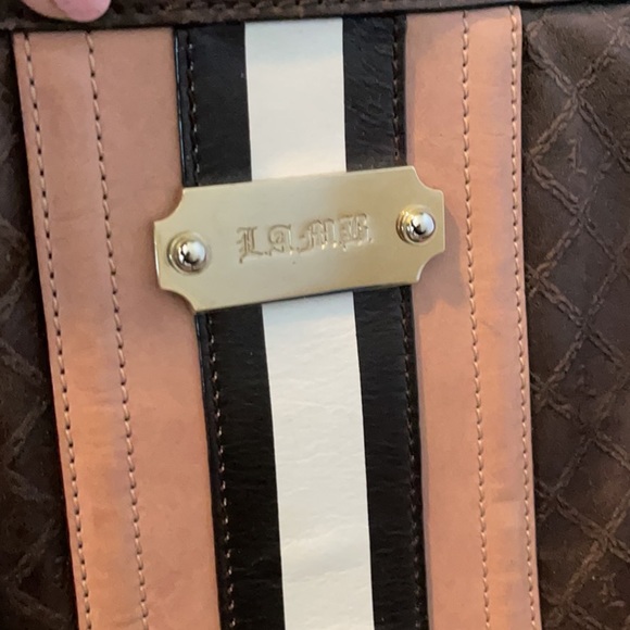 L.A.M.B. brown and pink bag - Picture 2 of 6